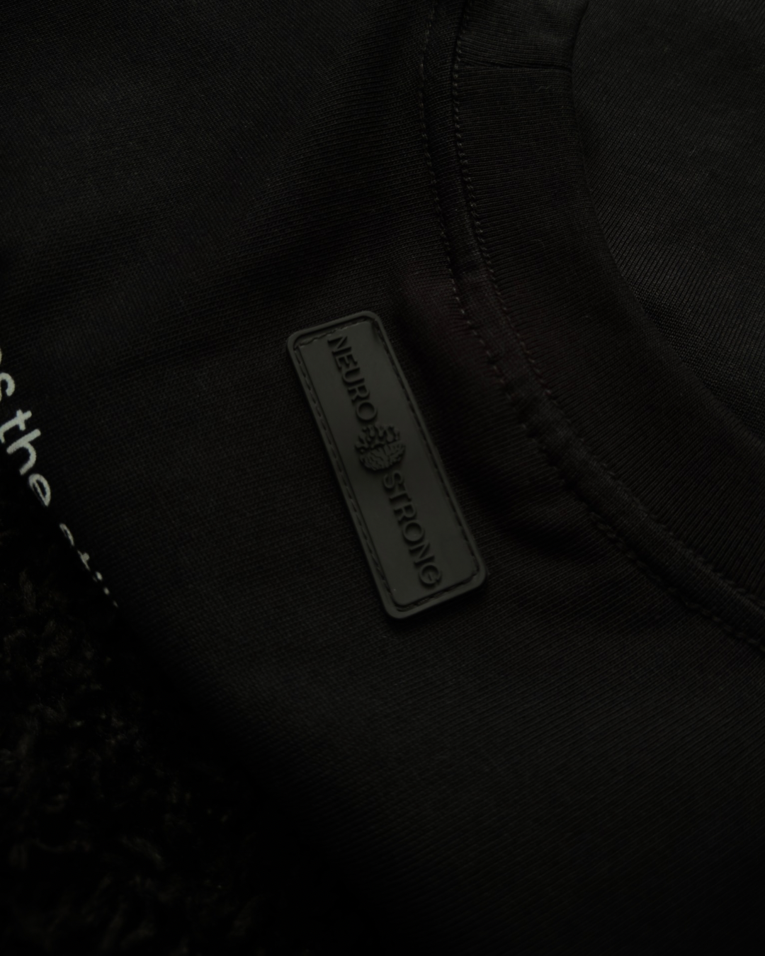 "FLOATING SILENCE" OVERSIZED BLACK TEE