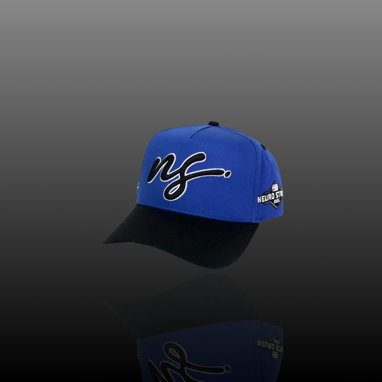 "MENTAL EXODUS" HIGH CROWN CAP ROYAL BLUE/BLACK
